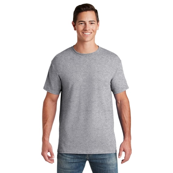 JERZEES Dri-Power 50/50 T-Shirt, Men's Casual T-shirt, Solid Tee for Arts and Crafts, Athletic Heather, 3XL