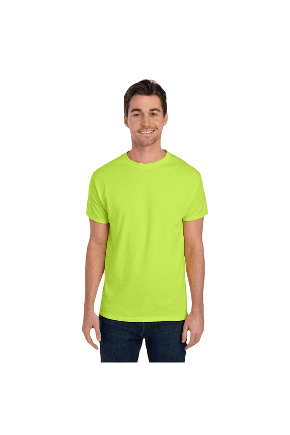 Dri-Power Performance T-Shirt, Pure Polyester, Lightweight Sports T-Shirt, Safety Green, S