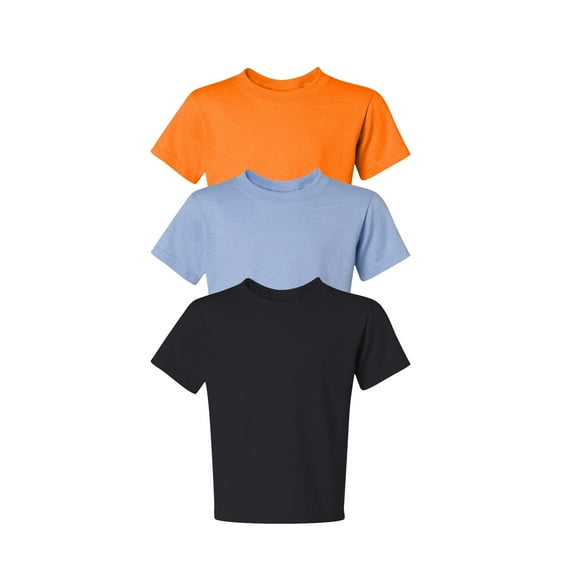 JERZEES Dri-Power® Youth 50/50 T-Shirt - 29BR: Unleash the Power of Comfort and Durability for Your Active Youngsters | Mix Color | S Size | Pack Of 3