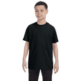 thumbnail image 1 of JERZEES Dri-Power Youth Crewneck T-Shirt, Shoer Sleeve Moisture-Wicking Tee, 50/50 Cotton/polyester, Black, S, 1 of 6