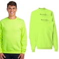 thumbnail image 1 of JERZEES - Hi Vis NuBlend Crewneck Sweatshirt | High-Stitch Density, Seamless body, Adult Fleece Sweater, Pre-Shrunk 8 oz, Pack-3, Size M, 1 of 6