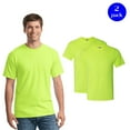 thumbnail image 1 of JERZEES Hi- Vis Unisex Dri-Power Performance Work T-Shirt, Workwear Poly Safety Green Tee, 2 Pack, XL, 1 of 5