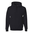 thumbnail image 1 of JERZEES Men’s NuBlend Fleece Hooded Sweatshirt, 50/50 Cotton/Polyester Pullover Soft Warm Winter Hoodie (Black, L), 1 of 7