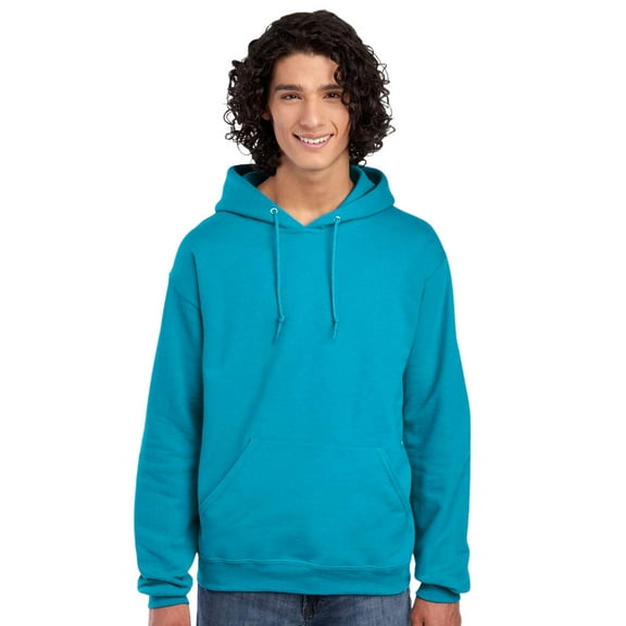 JERZEES Men’s NuBlend Fleece Hooded Sweatshirt, 50/50 Cotton/Polyester Pullover Soft Warm Winter Hoodie (California, S)