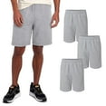 thumbnail image 1 of JERZEES Men's NuBlend Fleece Shorts with Pockets, Cotton/Poly Blend, Athletic Heather, 3-Pack, S-3XL, 1 of 5