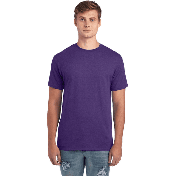 JERZEES Men's Ring-Spun T-Shirt, 50/50 Cotton/Polyester, Men's Short Sleeve, Pre-Shrunk, Deep Purple, XL