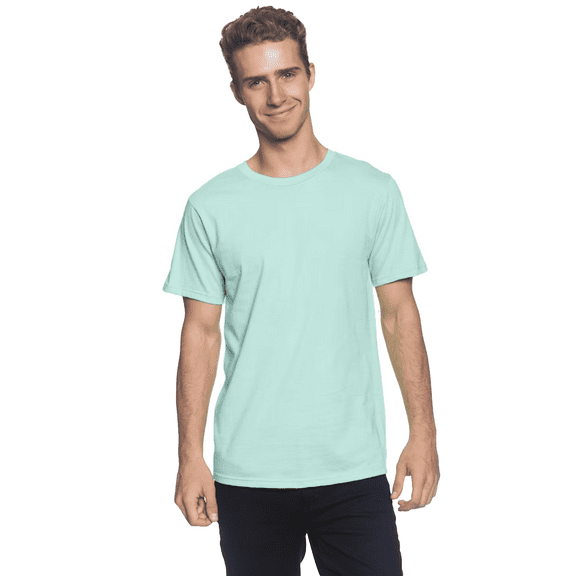 JERZEES Men's Ring-Spun T-Shirt, 50/50 Cotton/Polyester, Men's Short Sleeve, Pre-Shrunk, Mint To Be, S