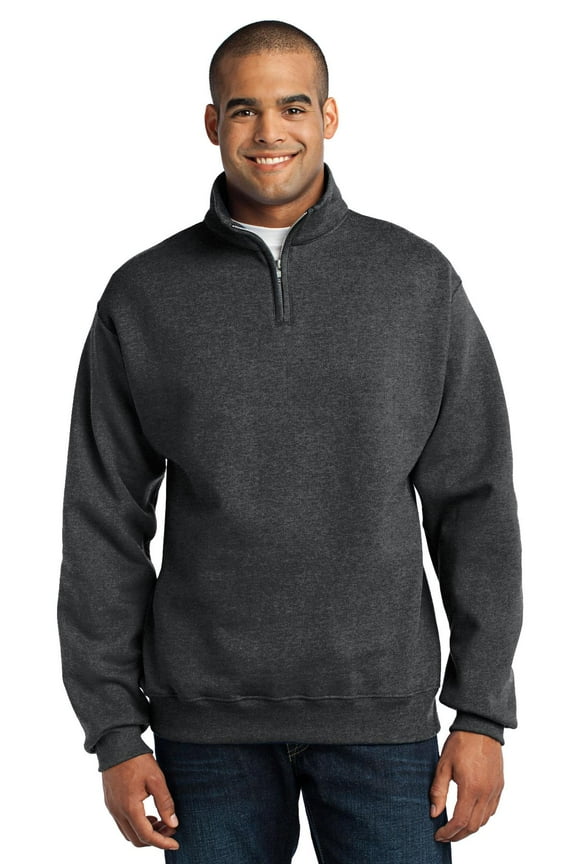® - NuBlend ® 1/4-Zip Cadet Collar Sweatshirt. 995M