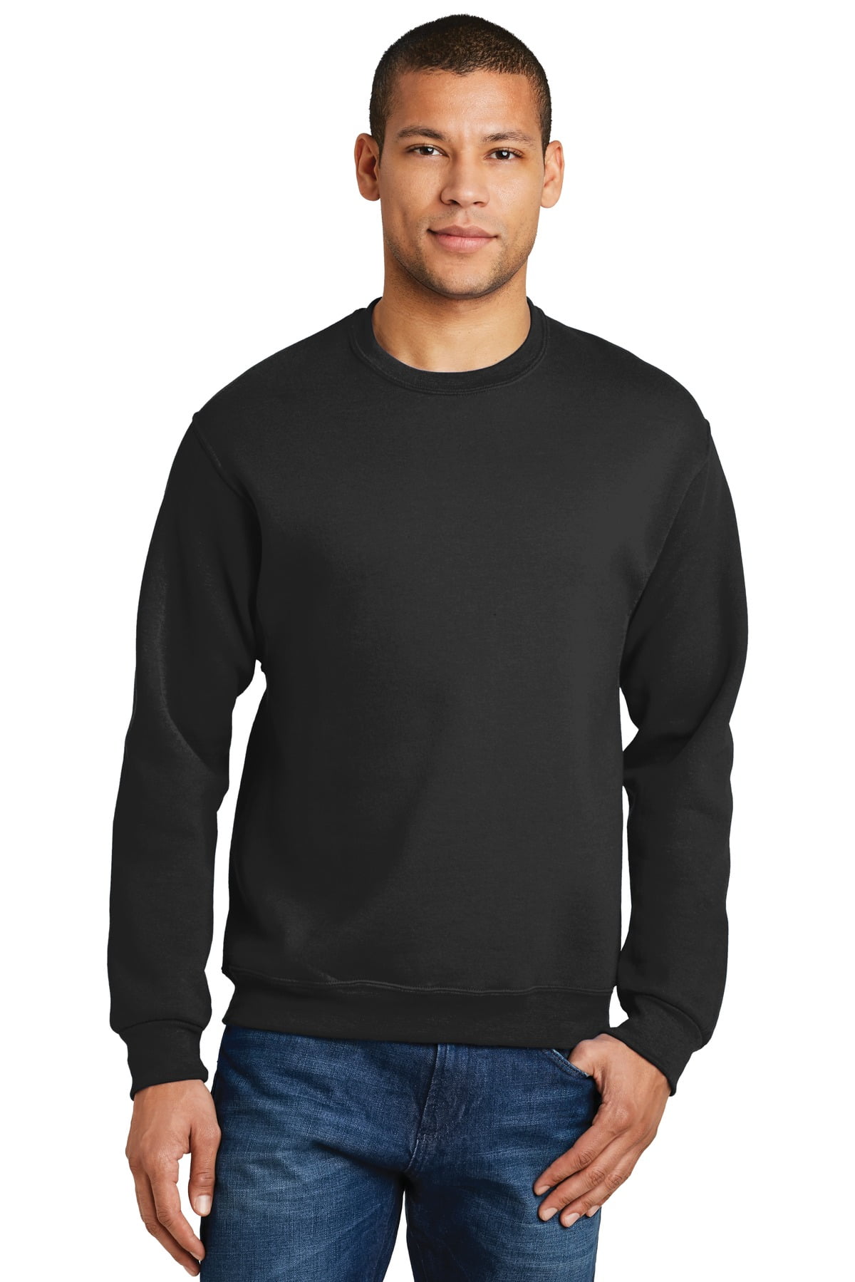 JERZEES NuBlend Comfortable Crewneck Sweatshirt 562MR in Vintage Heather Red Size XL Walmart