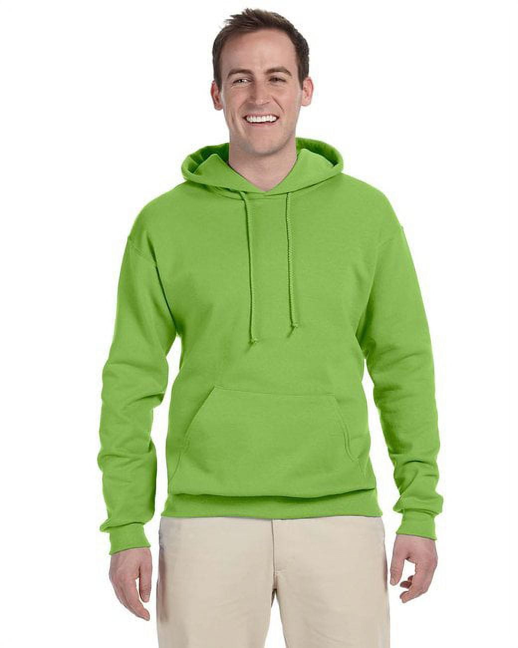 Jerzees 8 oz. NuBlend Fleece Pullover Hood 996 Kiwi Green L Walmart