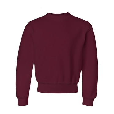 JERZEES - NuBlend Youth Crewneck Sweatshirt - 562BR - Maroon - Size: S