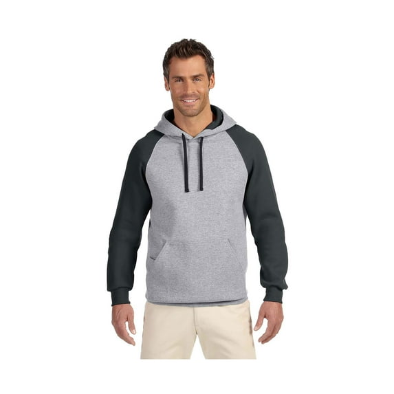 JERZEES - Nublend Colorblocked Raglan Hooded Sweatshirt - 96CR