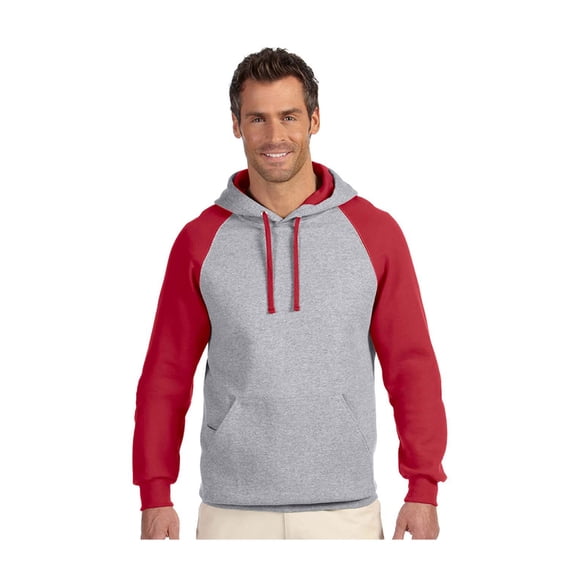 JERZEES - Nublend Colorblocked Raglan Hooded Sweatshirt - 96CR