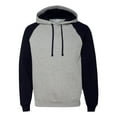 thumbnail image 1 of JERZEES Nublend® Colorblocked Raglan Hooded Sweatshirt Size up to 3XL, 1 of 5