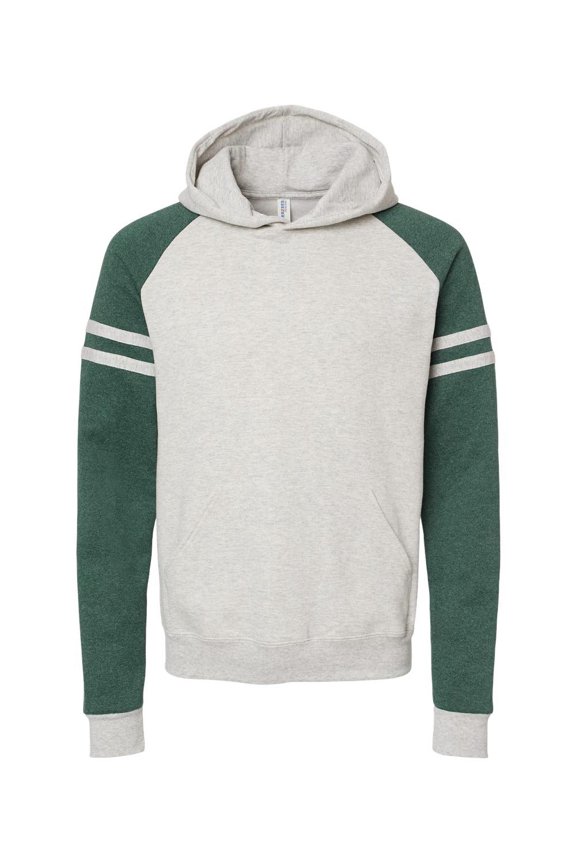 97CR Unisex NuBlend Varsity Color-Block Hooded Sweatshirt