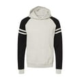 thumbnail image 1 of JERZEES Nublend Varsity Colorblocked Raglan Hooded Sweatshirt, 1 of 2