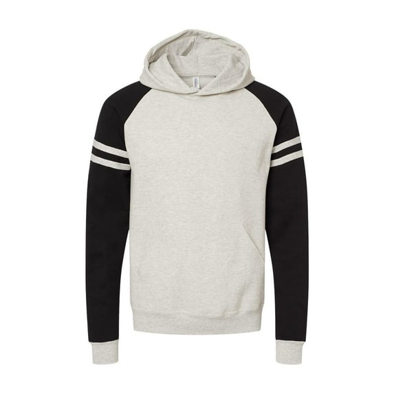 JERZEES Nublend Varsity Colorblocked Raglan Hooded Sweatshirt