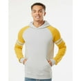 thumbnail image 1 of JERZEES Nublend® Varsity Colorblocked Raglan Hooded Sweatshirt, 1 of 5