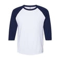 thumbnail image 1 of JERZEES Premium Blend Ringspun Three-Quarter Sleeve Raglan Baseball T-Shirt, 1 of 3