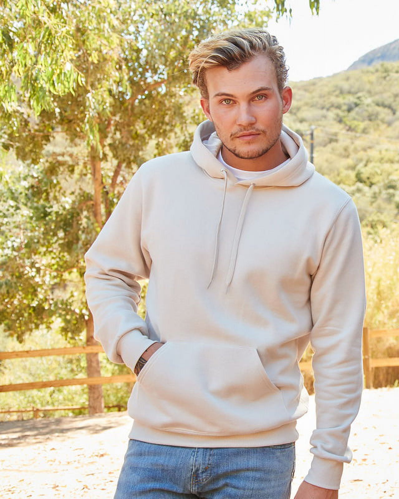 Jerzees Men's Pullover Hoodie - 50/50 Cotton Blend, Classic Fit