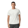 thumbnail image 1 of JERZEES Short Sleeve T-Shirt White Crewneck Shirts for Men, 50/50 Cotton/polyester Single Tee, Size L, 1 of 5