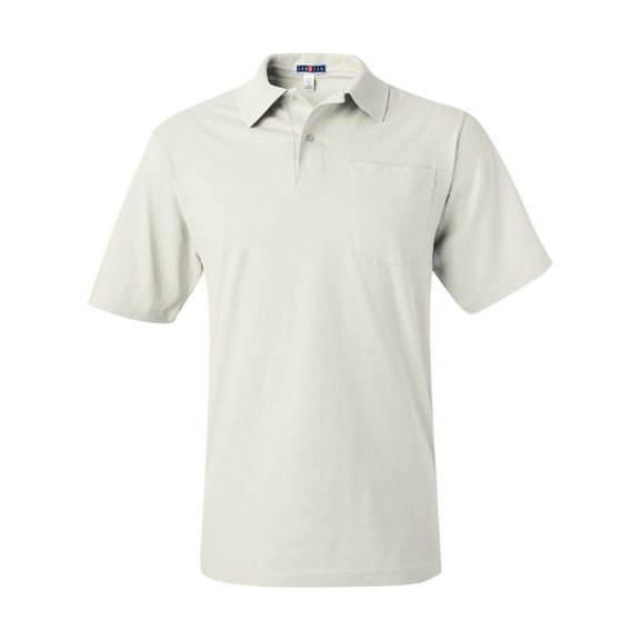 JERZEES - SpotShield 50/50 Polo with Pocket - 436MPR - White - Size: XL