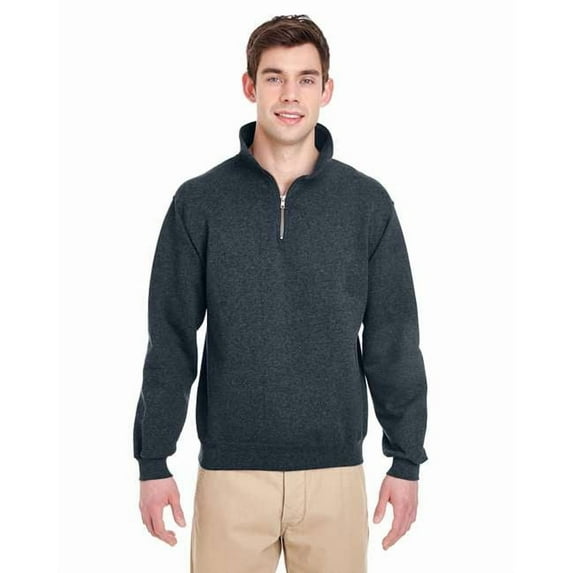 JERZEES Super Sweats NuBlend Quarter-Zip Cadet Collar Sweatshirt