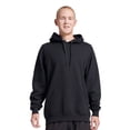 thumbnail image 1 of JERZEES Unisex Eco Hooded Sweatshirt, 57/43 Blend Ring-Spun Cotton/Polyester Fleece Pullover Hoodie (Black Ink , M), 1 of 8