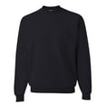 thumbnail image 1 of JERZEES Unisex NuBlend Crewneck Sweatshirt 50/50 Cotton/Polyester Pullover Fleece Sweater, Casual Plain Sweatshirt Classic Fit (Black 1PCS, L), 1 of 8