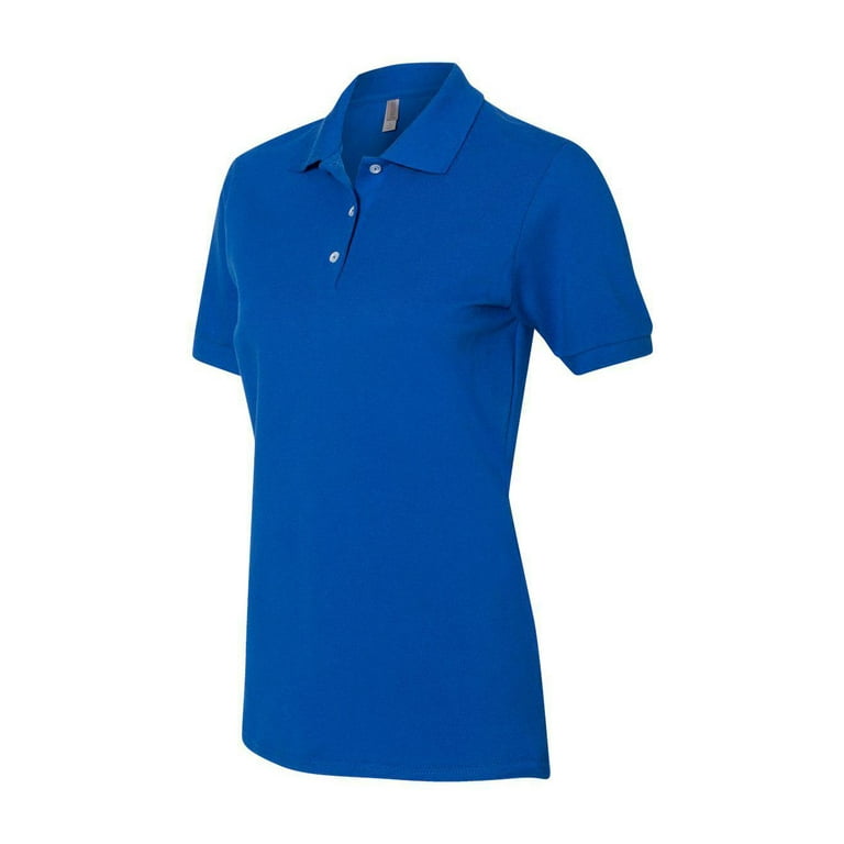 安価 100% Women's JERZEES Ringspun Welt with Polo Piqu Cotton Clothing