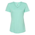 thumbnail image 1 of JERZEES - Women's Snow Heather Jersey V-Neck T-Shirt - 88WVR - Mint - Size: 3XL, 1 of 4