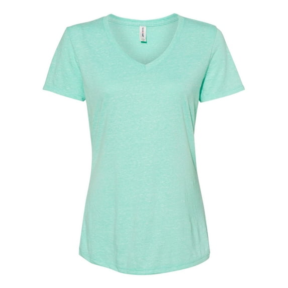 JERZEES - Women's Snow Heather Jersey V-Neck T-Shirt - 88WVR - Mint - Size: 3XL