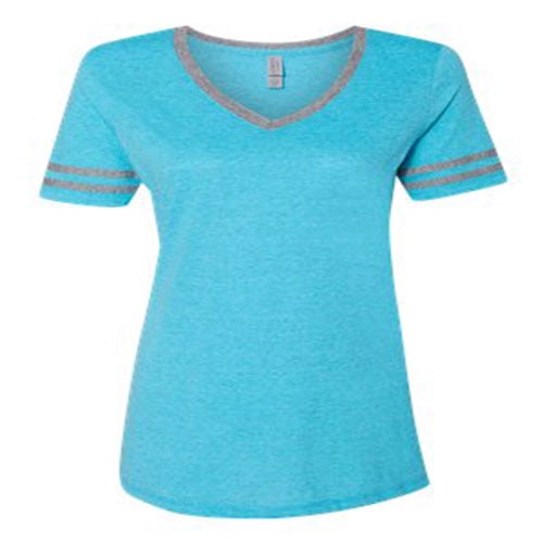 JERZEES Women's Varsity Triblend VNeck TShirt 602WVR