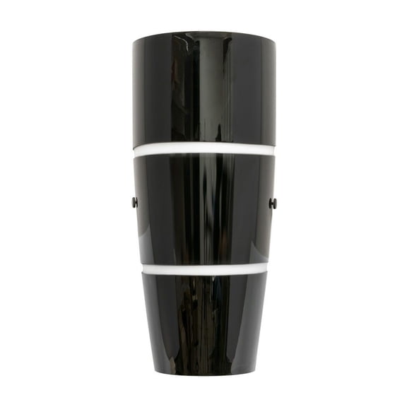 JESCO Lighting Group Madison Black Glass 17-inch AC 3000K LED Handcrafted ADA Wall Sconce