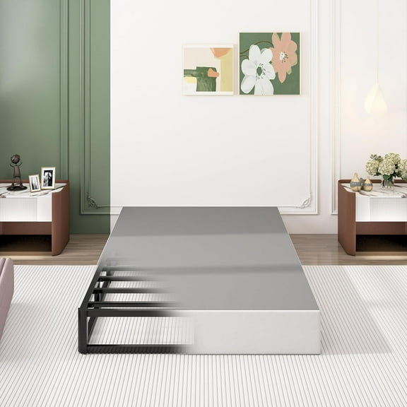 JESIN 9 Inch Twin Box Spring, Heavy Duty Metal Mattress Foundation, 3000 lbs Capacity, High Profile, Noise-Free, Easy Assembly with Fabric Cover