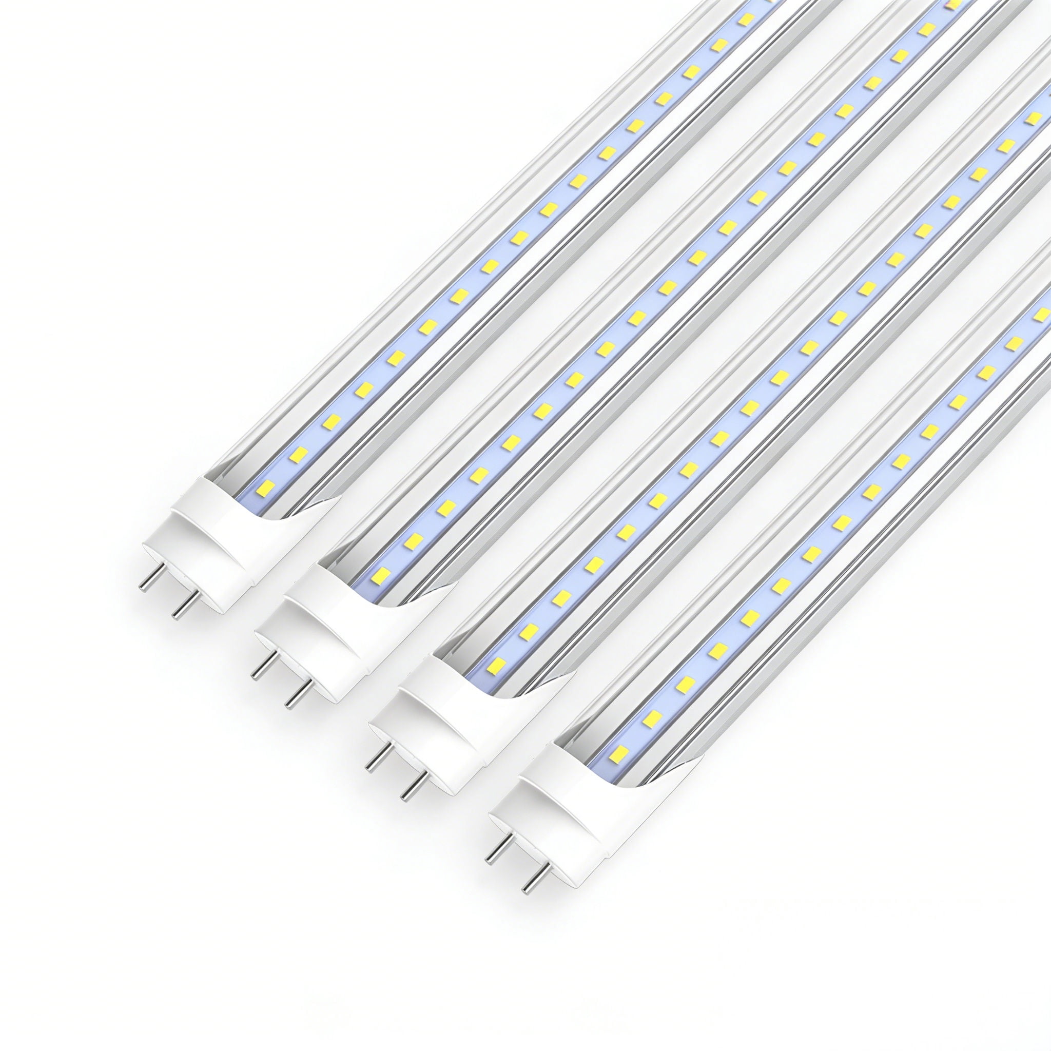 JESLED 2FT T8 LED Tube Light Bulbs 9W, Ballast Bypass Fluorescent Replacement, Clear Cover, 6000K Cool White, G13 Base, LED Shop Light for Garage Basement Warehouse, 8 Pack