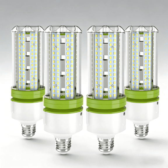 JESLED 30W E26 Mogul Base LED Corn Light Bulbs, Daylight Whtie 5000K,AC 100-305V,360°Beam Angle,Replacement CFL Metal Halide HID HPS lamp, 4Pcs