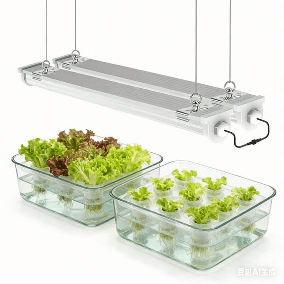 JESLED 3FT 36W Waterproof LED Grow Lights, for Indoor Plants, Sunlight Full Spectrum 5000K, LED Linkable Strip with Switch, 8Pack