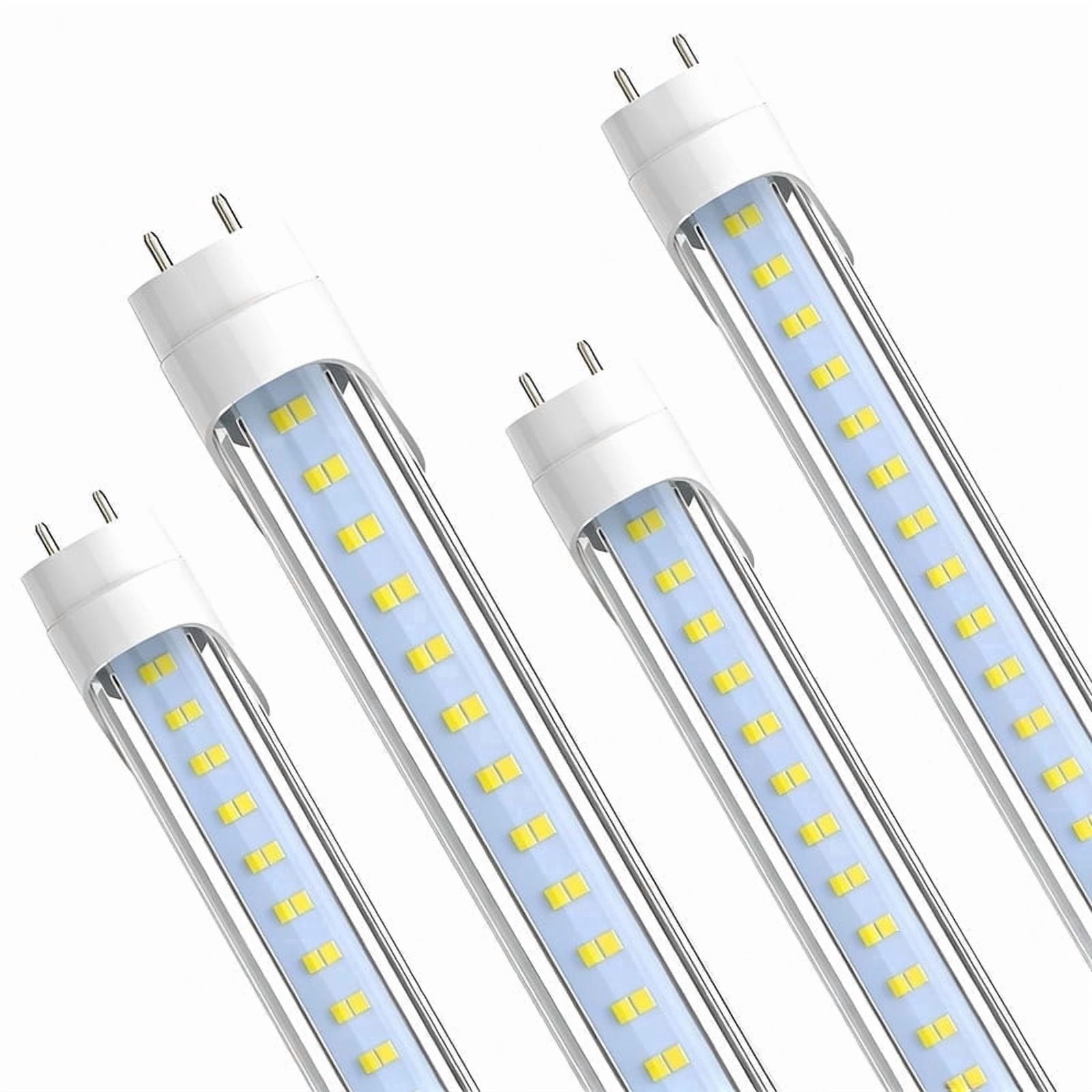 JESLED T8 4FT LED Light Bulbs, 28W 4060LM 5000K, Single or Double End ...