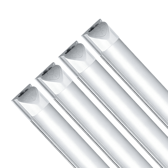 JESLED 80W 8FT 6000K T8 LED Shop Lights,10800LM Frosted Cover,for Garage, 4 Pack