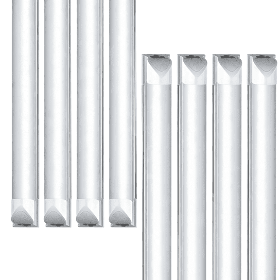 JESLED 80W 8FT 6000K T8 LED Shop Lights,10800LM Frosted Cover,for Garage, 8 Pack