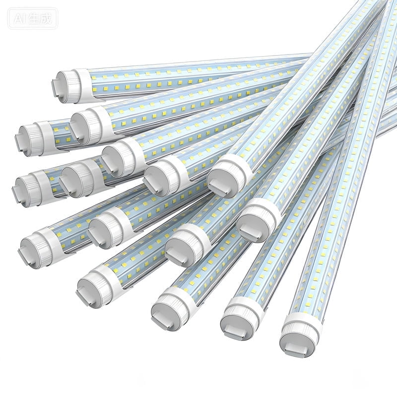 JESLED 8Ft HO LED Tube Light Bulbs,Bi-pin R17D Base, Dual End Powered ...