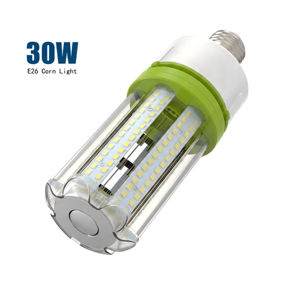 JESLED 30W LED Corn Light Bulbs, 300W Equivalent, 4200LM 5000K Daylight, E26 Base, 1 Pack