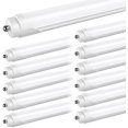 thumbnail image 1 of Single Pin Fa8 LED Tube 8ft T8 Dual Row Light Bulbs,72Watt 6000K,Frosted,12-Pack, 1 of 5