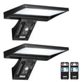 thumbnail image 1 of JESLED Solar Lights, 104 LED Motion Sensor Lights Outdoor, Remote Control, IP65 Waterproof, 6000K Temperatures, 4 Modes Outside Lights Solar Powered for Yard, Garage, Garden (2 Pack), 1 of 7