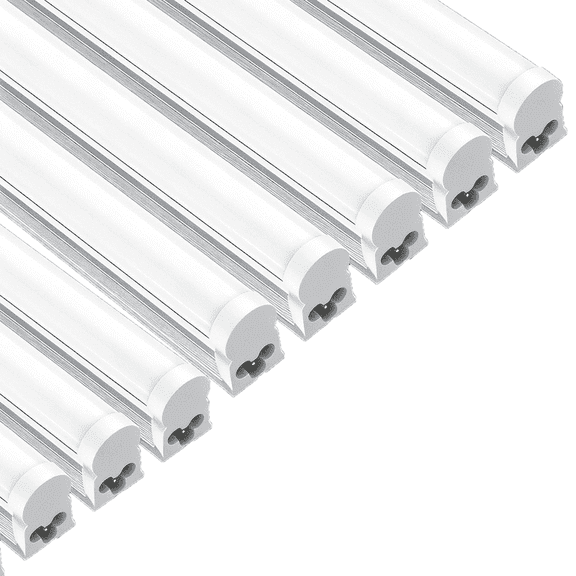 JESLED T5 LED Shop Light 3ft, Linkable Utility Light Fixture, 16W 1900LM 6500K Super Bright White, 12-Pack