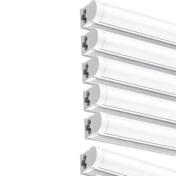 JESLED T5 LED Shop Light 3ft, Linkable Utility Light Fixture, 16W 1900LM 6500K Super Bright White, 6-Pack