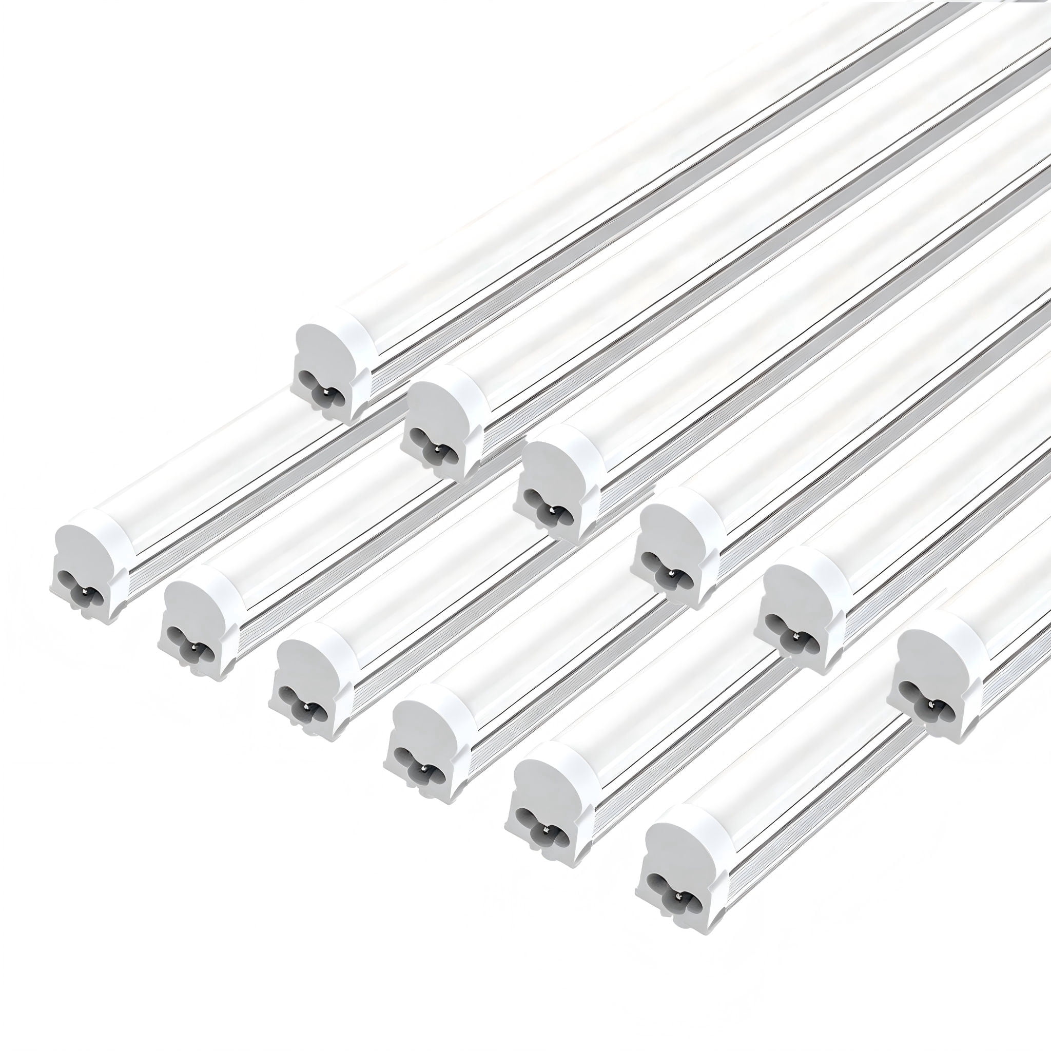 JESLED T5 LED Shop Light 4ft, Linkable Utility Light Fixture, 20W 6500K Super Bright White, 12-Pack