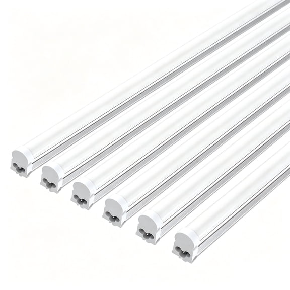 JESLED T5 LED Shop Light 4ft, Linkable Utility Light Fixture, 20W 6500K Super Bright White, 6-Pack