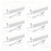 JESLED T5 LED Shop Light 4FT, Linkable Utility Light Fixture, 20W 2200LM 6500K Super Bright White, 6-Pack